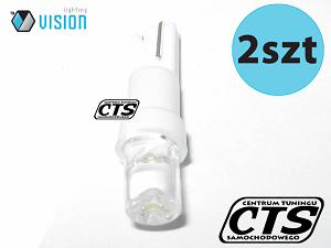 Fotografia produktu CTS 58239/CTS żarówka diodowa R5 / T5 LED na wcisk do zegarów biała