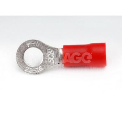 Fotografia produktu NEW AGE NA236 konektor oczkowy M-4/1 mm2 czerwony SGE (10szt)