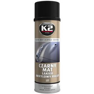 Fotografia produktu K2 K2L340 lakier akrylowy czarny mat spray                                         500ml