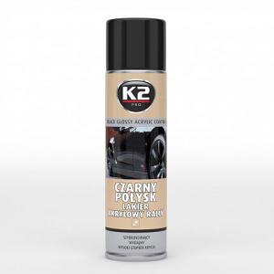 Fotografia produktu K2 K2L341 lakier akrylowy czarny połysk spray                                    500ml