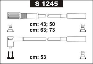 Fotografia produktu SENTECH S1245 kable zapłonowe Fiat Uno 1.0 85- (Premium)