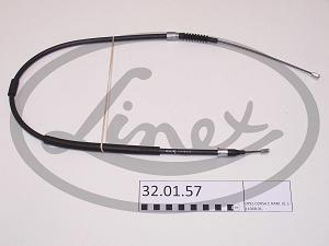 Fotografia produktu LINEX 32.01.57 linka hamulca L, bębny dł:1106/763 mm Opel Corsa C 01-
