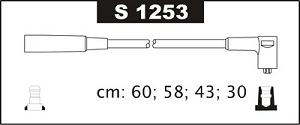 Fotografia produktu SENTECH S1253 kable zapłonowe Cinquecento 1.1 Sporting, Seicento 1.1