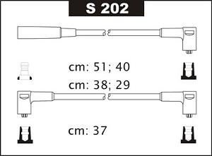 Fotografia produktu SENTECH S202 kable zapłonowe Skoda Favorit 1.3 88- (Premium)