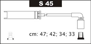 Fotografia produktu SENTECH S45 kable zapłonowe Daewoo Lanos 1.4-1.5 8V