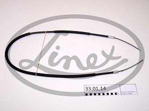 Fotografia produktu LINEX 33.01.14 linka hamulca Peugeot 306 92- P (bębny) dł-1570/1245