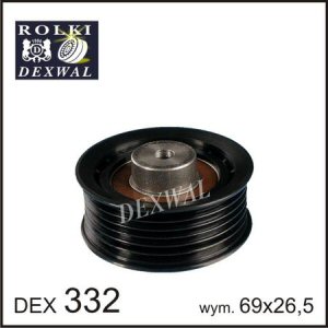 Fotografia produktu DEXWAL DEX332 rolka kierunkowa/prowadząca, pasek klinowy zębaty Mercedes