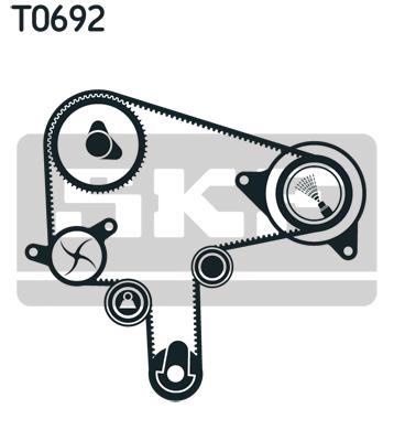 Fotografia produktu SKF VKMA 94620 zestaw rozrządu Mazda 6