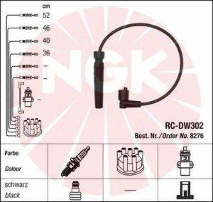 Fotografia produktu NGK RC-DW302 kable zapłonowe Daewoo Lanos 1.5-1.6 16V