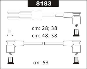 Fotografia produktu SENTECH 8183 kable zapłonowe Volvo 740 2.0-2.3 85-91 (Premium)