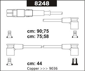 Fotografia produktu SENTECH 8248 kable zapłonowe Mercedes 190/124