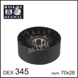 Fotografia produktu DEXWAL DEX345 rolka napinacza, pasek klinowy wielorowkowy Mercedes