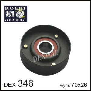Fotografia produktu DEXWAL DEX346 rolka napinacza, pasek klinowy wielorowkowy Audi, Seat, Skoda, VW