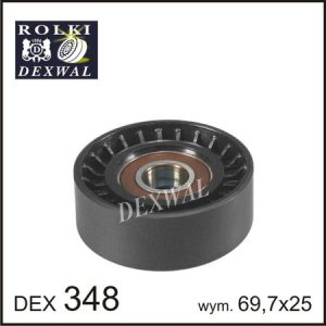 Fotografia produktu DEXWAL DEX348 rolka kierunkowa/prowadząca, pasek klinowy zębaty CitroenORN, Fiat, Peugeot