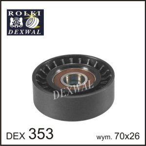 Fotografia produktu DEXWAL DEX353 rolka napinacza, pasek klinowy wielorowkowy CITOEN, Fiat, Iveco, Peugeot
