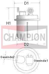 Fotografia produktu CHAMPION L222/606 filtr paliwa Honda CONCERTO 1.4I/1.6I/1.6I 16V 6/88--