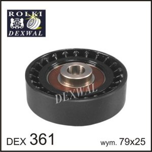 Fotografia produktu DEXWAL DEX361 rolka napinacza, pasek klinowy wielorowkowy Mercedes, VW
