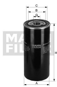 Fotografia produktu MANN-FILTER WD724/6 filtr oleju sprężarka