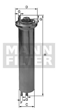 Fotografia produktu MANN-FILTER WK532/1 filtr paliwa BMW5 E39 M5 5.0