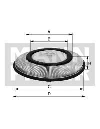 Fotografia produktu MANN-FILTER C2821 filtr powietrza Nissan Primera/Sunny 1.4/1.6 16V