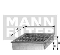 Fotografia produktu MANN-FILTER C33102 filtr powietrza Mercedes W124/140 91- 420-500SE/SL