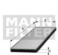 Fotografia produktu MANN-FILTER CU2745-2 filtr kabinowy Mercedes 95- E-Klasa [2sztuki=kpl.]