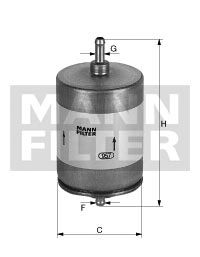 Fotografia produktu MANN-FILTER WK613 filtr paliwa Opel Acona 2.0i/Astra 1.6i     WK613  PP831