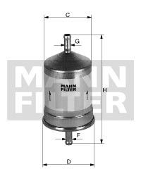 Fotografia produktu MANN-FILTER WK66 filtr paliwa Nissan/Isuzu