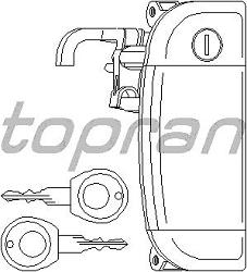 Fotografia produktu TOPRAN 109 912 klamka drzwi przednich VW T4 90-95 lewa zewnętrzna