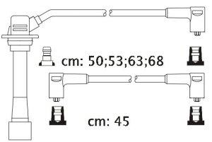 Fotografia produktu CARHOFF 06-1215 kable zapłonowe Mazda 323 1.5-1.8 90-94- (Premium)