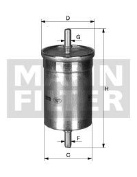 Fotografia produktu MANN-FILTER WK730/1 filtr paliwa VW/Audi 80 91-