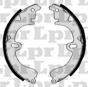 Fotografia produktu LPR LPR04530 szczęki hamulcowe 200x37 Toyota Carina 1.6, 1.8, 2.0, 2.0D 83-93- Camry 1.8, 2.0