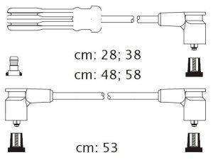 Fotografia produktu CARHOFF 06-2162 kable zapłonowe Volvo 740 2.0-2.3 85-91 (Platinium wire wound)