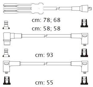 Fotografia produktu CARHOFF 06-2163 kable zapłonowe Volvo 360 2.0 80-88 (Platinium wire wound)