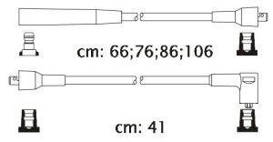 Fotografia produktu CARHOFF 06-2201 kable zapłonowe Mazda 818 1.3-1.6 71-79 (Platinium wire wound)