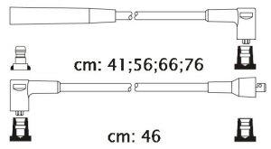 Fotografia produktu CARHOFF 06-2202 kable zapłonowe Mazda 626 2.2 84- (Platinium wire wound)