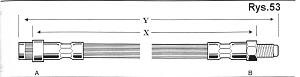 Fotografia produktu CD CD2103 przewód hamulcowy przód Citroen ZX 3/91-