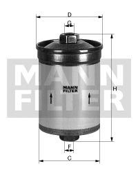 Fotografia produktu MANN-FILTER WK830/6 filtr paliwa VW Golf/Jetta 1.8