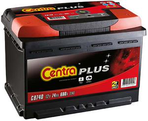 Fotografia produktu CENTRA CB740 akumulator sam. 74Ah/680A Centra Plus P+ 278x175x175