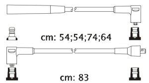 Fotografia produktu CARHOFF 06-2282 kable zapłonowe Honda Accord 2.0 84-89 (Platinium wire wound)