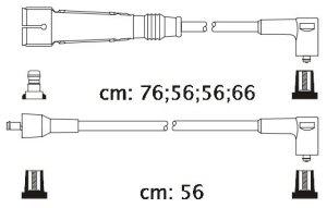 Fotografia produktu CARHOFF 06-2297 kable zapłonowe VW Golf 1.4 92- (Platinium wire wound)