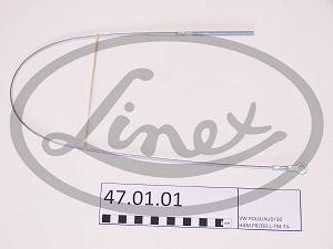 Fotografia produktu LINEX 47.01.01 linka hamulca VW Polo/Audi 50 (przód) 74- dł-794