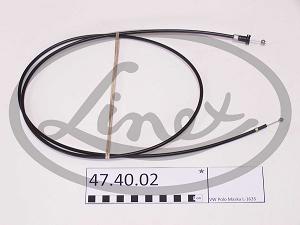 Fotografia produktu LINEX 47.40.02 linka pokrywy silnika dł:1635/1600mm Volkswagen Derby
