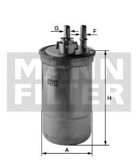 Fotografia produktu MANN-FILTER WK853/13 filtr paliwa Ford Mondeo 00- 2.0DI
