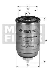 Fotografia produktu MANN-FILTER WK853/8 filtr paliwa Fiat Punto II 99- 1.9D
