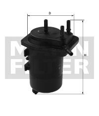 Fotografia produktu MANN-FILTER WK939/6 filtr paliwa Renault 1.5DCI 01-