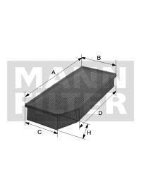 Fotografia produktu MANN-FILTER C41110 filtr powietrza Audi, Seat, Skoda, VW 2.0 TFSI