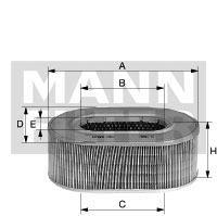 Fotografia produktu MANN-FILTER C2672/1 filtr powietrza Renault Clio, Megane, Kangoo 1.4I 16V
