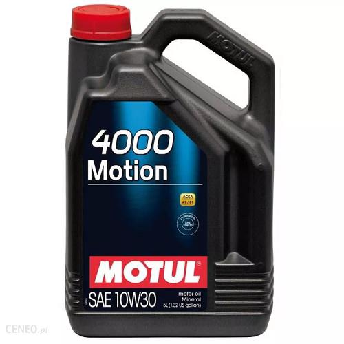Fotografia produktu MOTUL MO100334 olej silnikowy 10W30  4000 Motion                                     5L