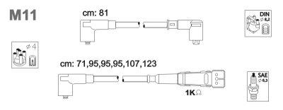 Fotografia produktu JANMOR M11-JAN kable zapłonowe Mercedes W126 2.8